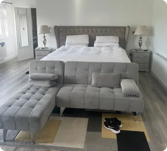 Attic renovation with custom colour palette