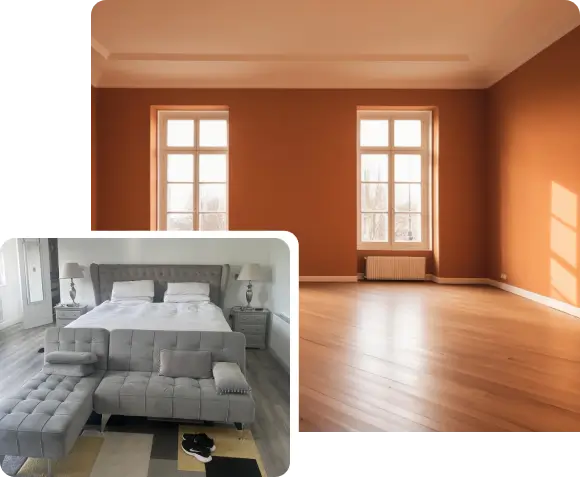 Laminate with realistic wood appearance