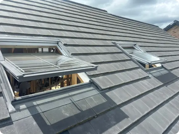 Leak-proof roofing for attic bedroom