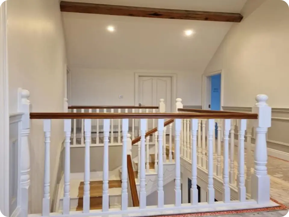 Stair Cases Custom attic staircase matching home interior design