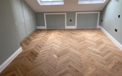 Attic flooring upgrade with semi-solid timber